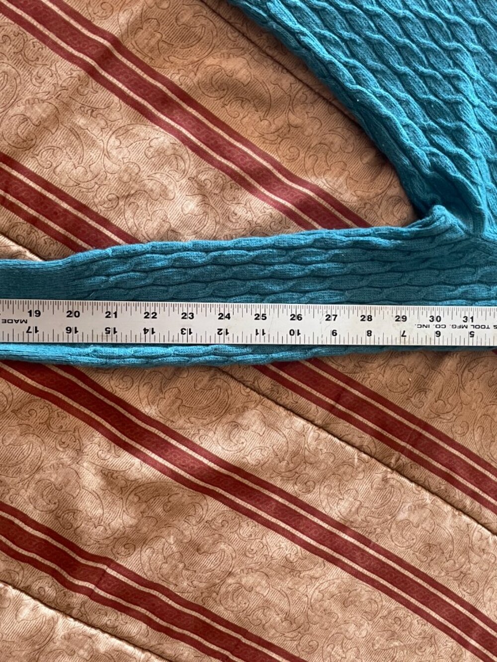 Banana Republic Cashmere sweater in Teal, Cable Knit XS Petite - Picture 4 of 9